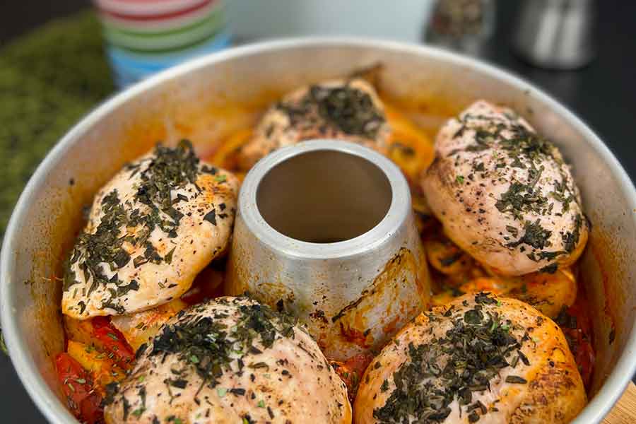 Toskanisches Huhn als MAXI Rezept| Omnia MAXI Form